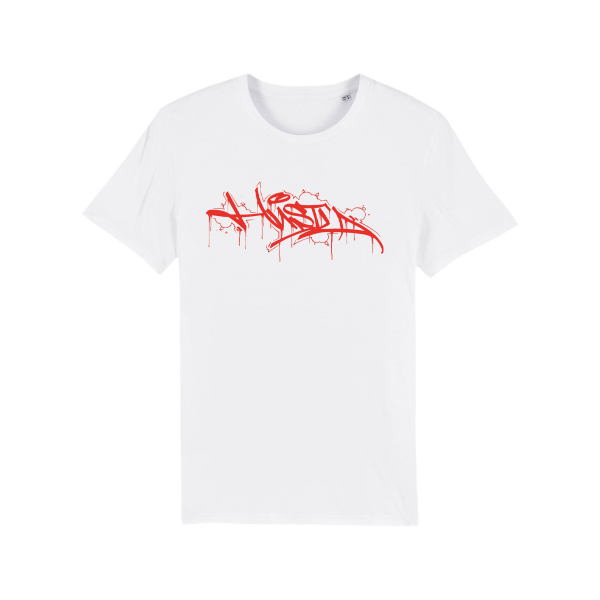 Herren T-Shirt - Hustla Schriftzug rot