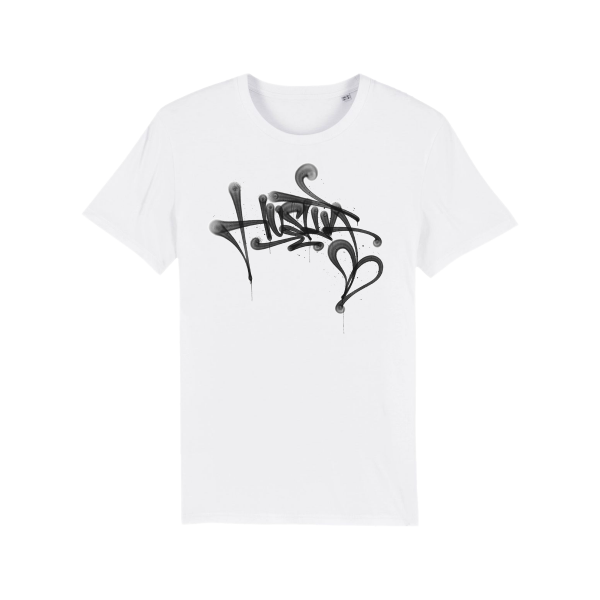 Herren T-Shirt - Hustla Schriftzug schwarz