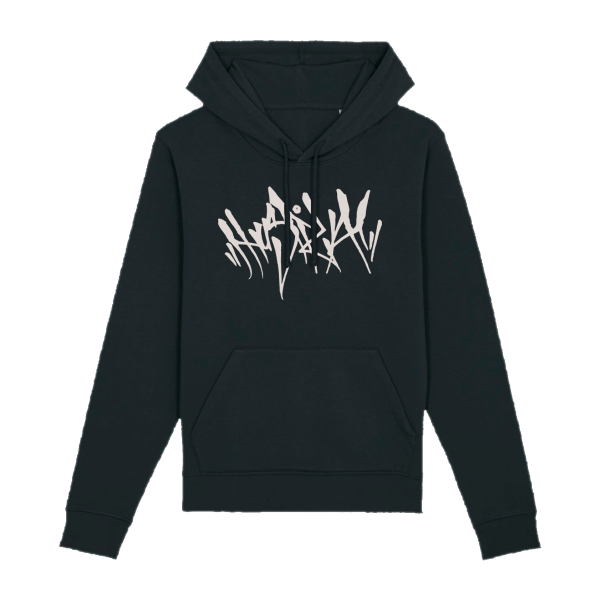 Herren Hoodie - Hustla Schriftzug weiß